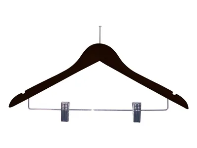 Burlington Guest Hanger with Security Pin & Clips in Black view 1