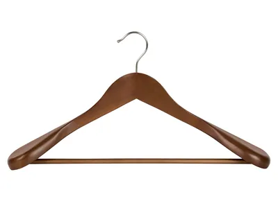 Clifford Suit Guest Hanger in Dark Wood view 1