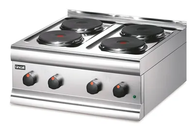 Lincat Silverlink Electric Counter-top Boiling Top - 4 Plates - W 600 mm - 7.0 kW