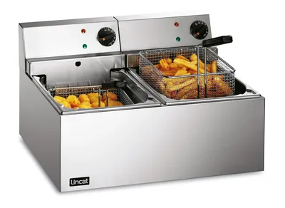 Lincat Lynx Electric Counter-top Twin Tank General Purpose Fryer - 2 Baskets - W 540 mm