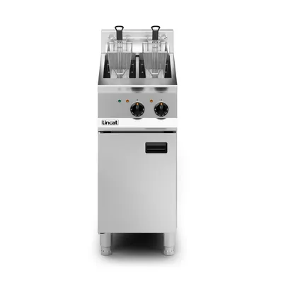 Lincat Opus Electric Free-standing Twin Tank Fryer - 2 Baskets - W 400 mm - 14.0 kW