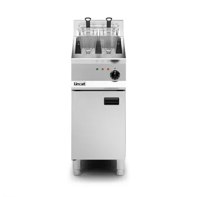 Lincat Opus Electric Free-standing Single Tank Fryer - 2 Baskets - W 400 mm - 14.0 kW