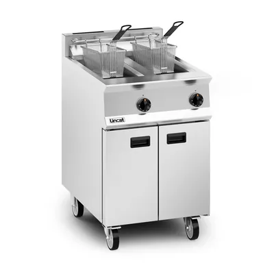 Lincat Opus Natural Gas Free-standing Twin Tank Fryer - 2 Baskets - W 600 mm - 32.0 kW