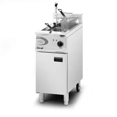 Lincat Opus Natural Gas Free-standing Single Tank Fryer with Pumped Filtration - 2 Baskets - W 400 mm - 22.0 kW