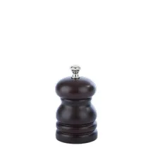 Brown Rubber Wood Pepper Mill view 1